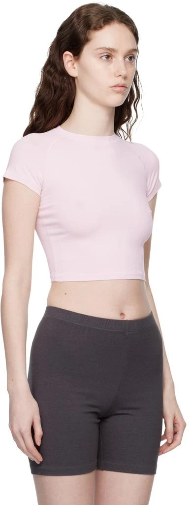 商品SKIMS|Pink New Vintage Cropped Raglan T-Shirt,价格¥468,第2张图片详细描述