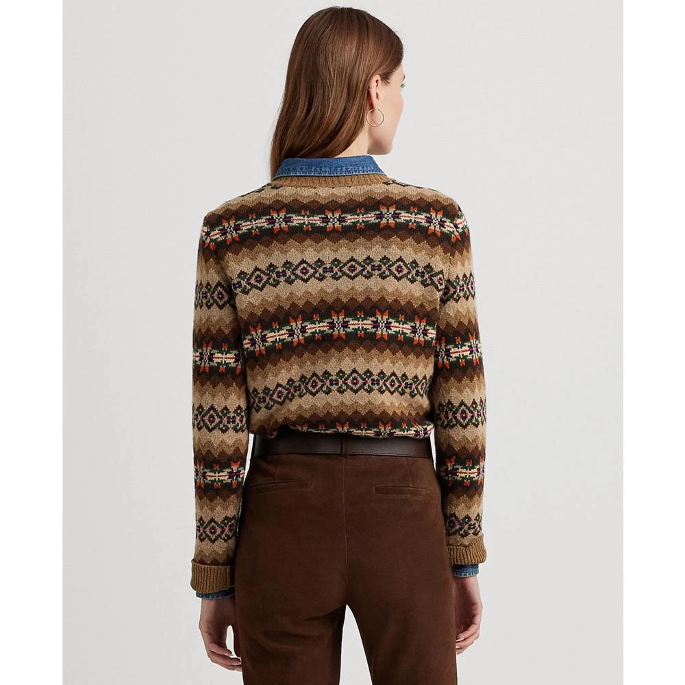 商品Ralph Lauren|Women's Fair Isle V-Neck Sweater,价格¥572,第2张图片详细描述