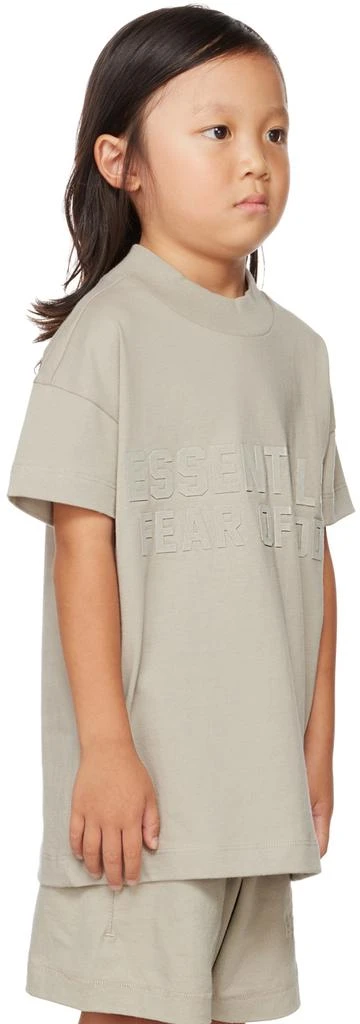 商品Essentials|Kids Gray Mock Neck T-Shirt,价格¥263,第2张图片详细描述