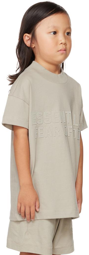 商品Essentials|Kids Gray Mock Neck T-Shirt,价格¥179,第4张图片详细描述