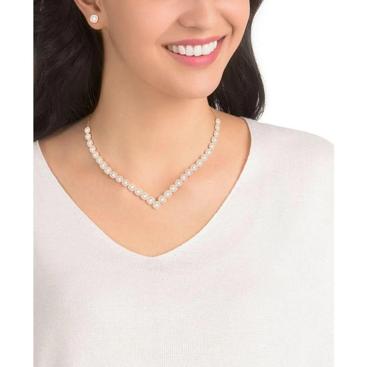 商品Swarovski|Crystal Collar Necklace & Stud Earrings Set,价格¥1864,第2张图片详细描述