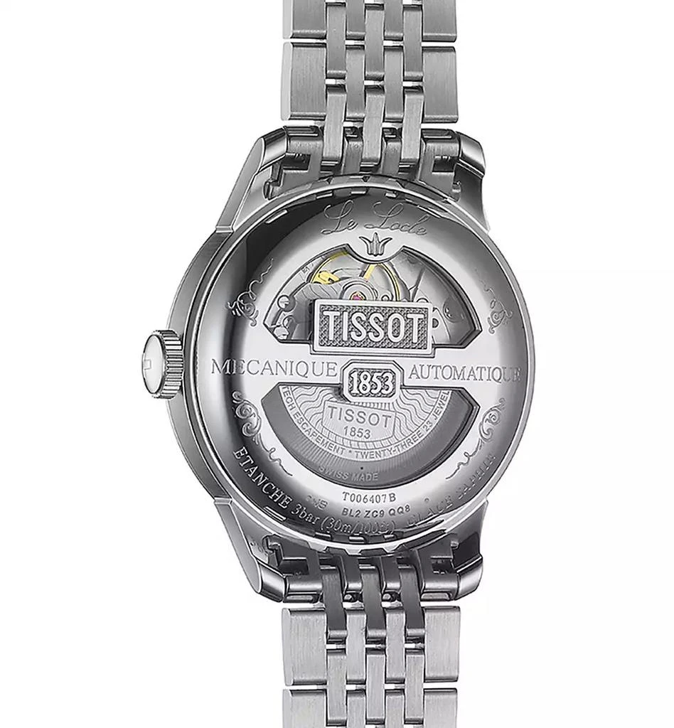 商品Tissot|Men's Swiss Le Locle Stainless Steel Bracelet Watch 39mm,价格¥5049,第5张图片详细描述