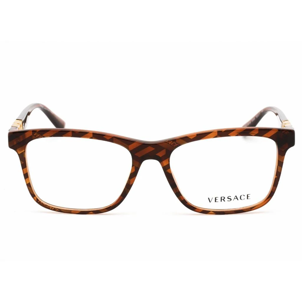 商品Versace|Versace Men's Eyeglasses - Havana Full Rim Plastic Frame Demo Lens | 0VE3319 5354,价格¥875,第2张图片详细描述