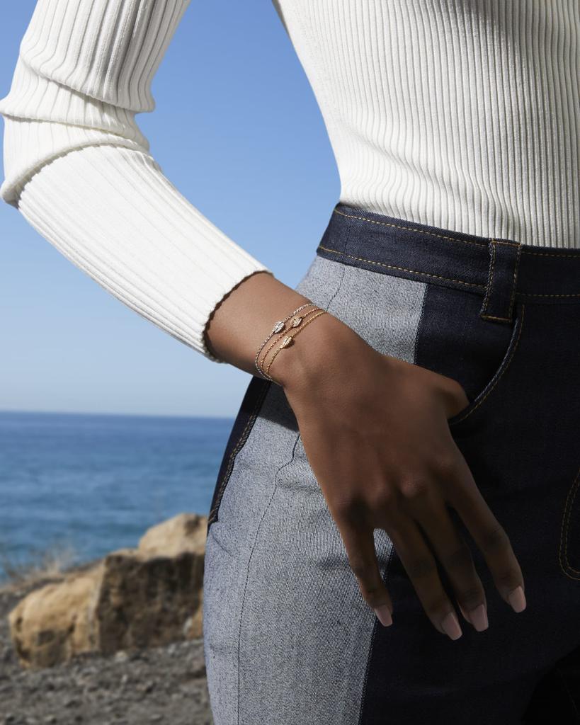 Anita Ko|18k White Gold Small Palm Leaf Bracelet 价格¥10511 | 别样海外购