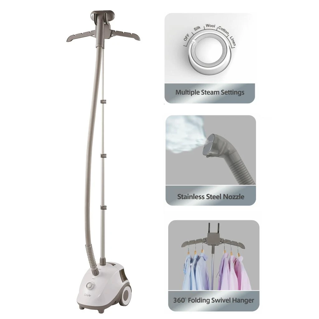 商品SALAV|GS24-BJ Garment Steamer with 4 Steam Settings and Stainless Steel Steam Plate,价格¥715,第1张图片