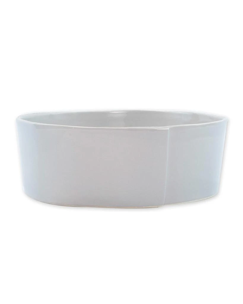 Vietri Lastra Large Serving Bowl, Light Gray 1