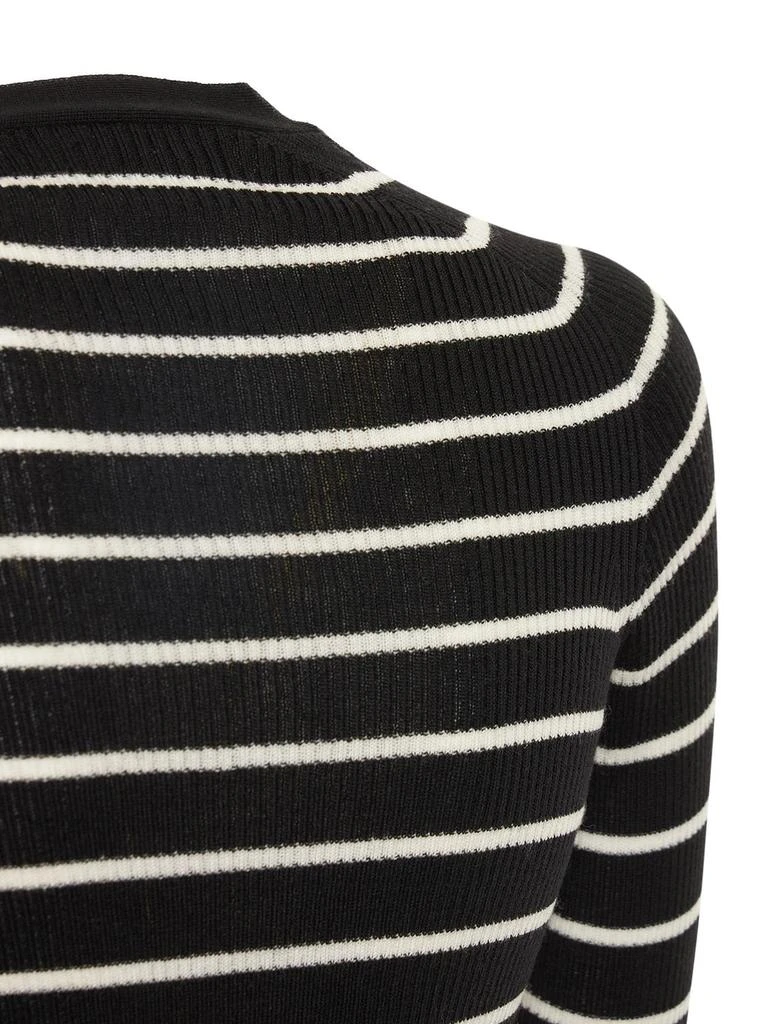 商品ROCHAS|Striped Rib Knit Wool Cardigan,价格¥3315,第4张图片详细描述