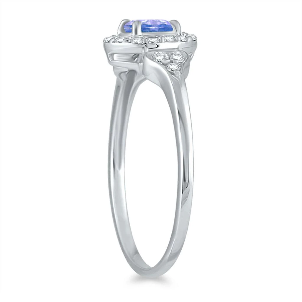 商品SSELECTS|Tanzanite And Diamond Ring In 10K White Gold,价格¥2549,第2张图片详细描述