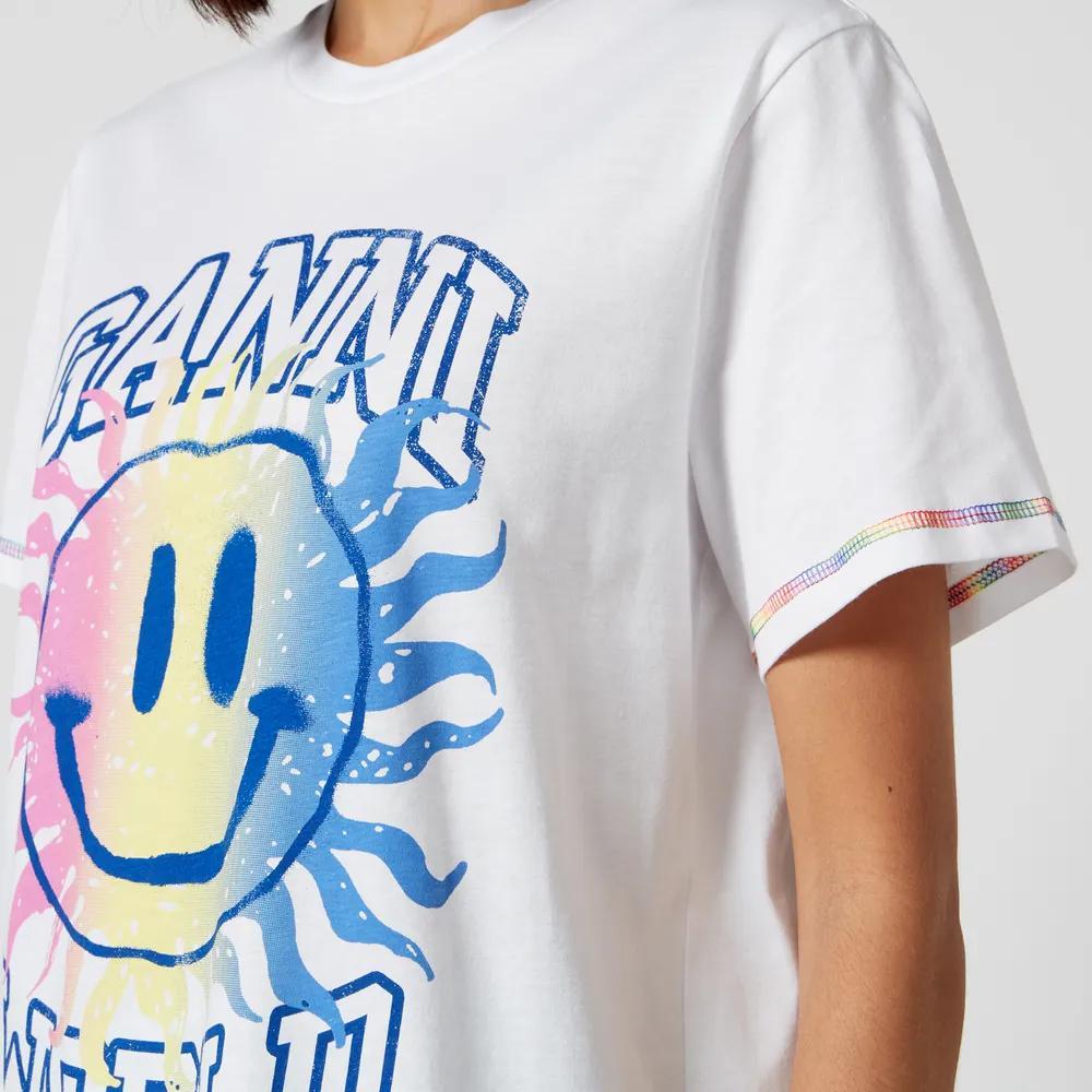 商品Ganni|Ganni Logo-Printed Organic Cotton-Jersey T-Shirt,价格¥531,第6张图片详细描述
