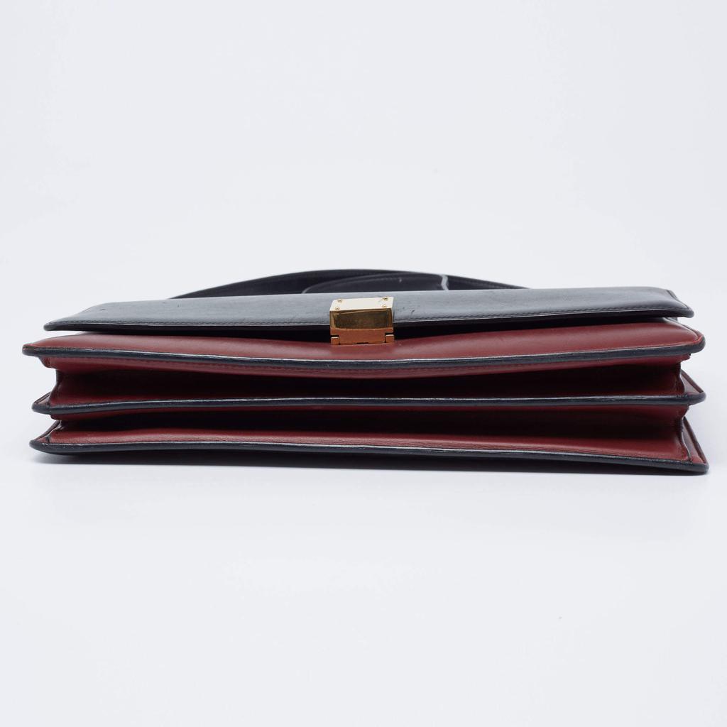 Celine Black/Red Leather Medium Case Bag商品第7张图片规格展示