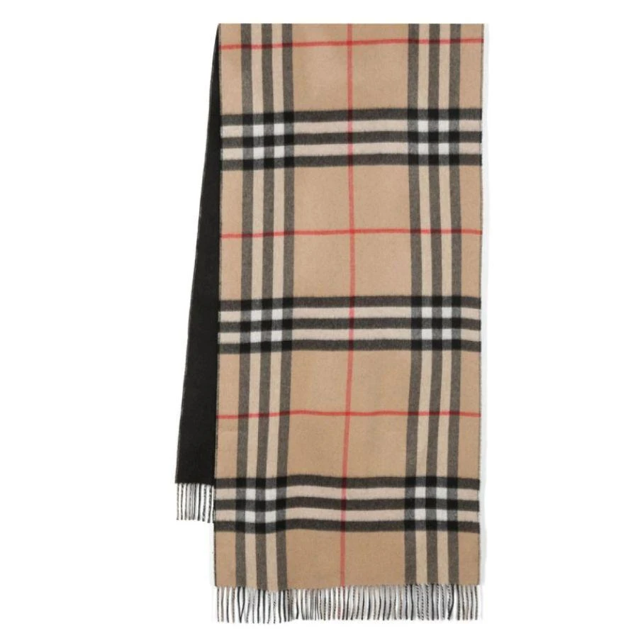 商品Burberry|Vintage Check Fringed Cashmere Scarf,价格¥4160,第1张图片