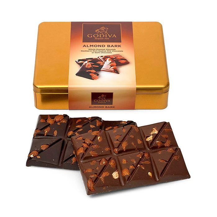 商品Godiva|Chocolatier Almond Bark Tin,价格¥149,第1张图片