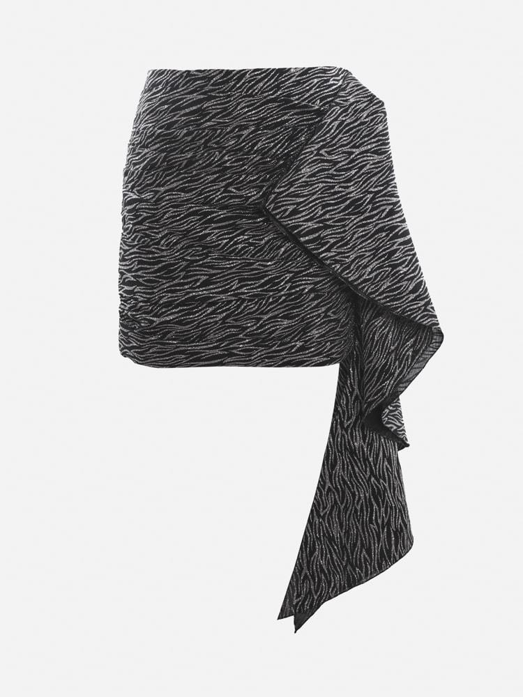 Just Cavalli Stretch Fabric Skirt With Lurex Inserts商品第1张图片规格展示