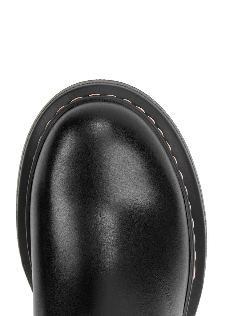 商品Alexander McQueen|KIDS Pink and black leather Chelsea boots,价格¥1205,第4张图片详细描述