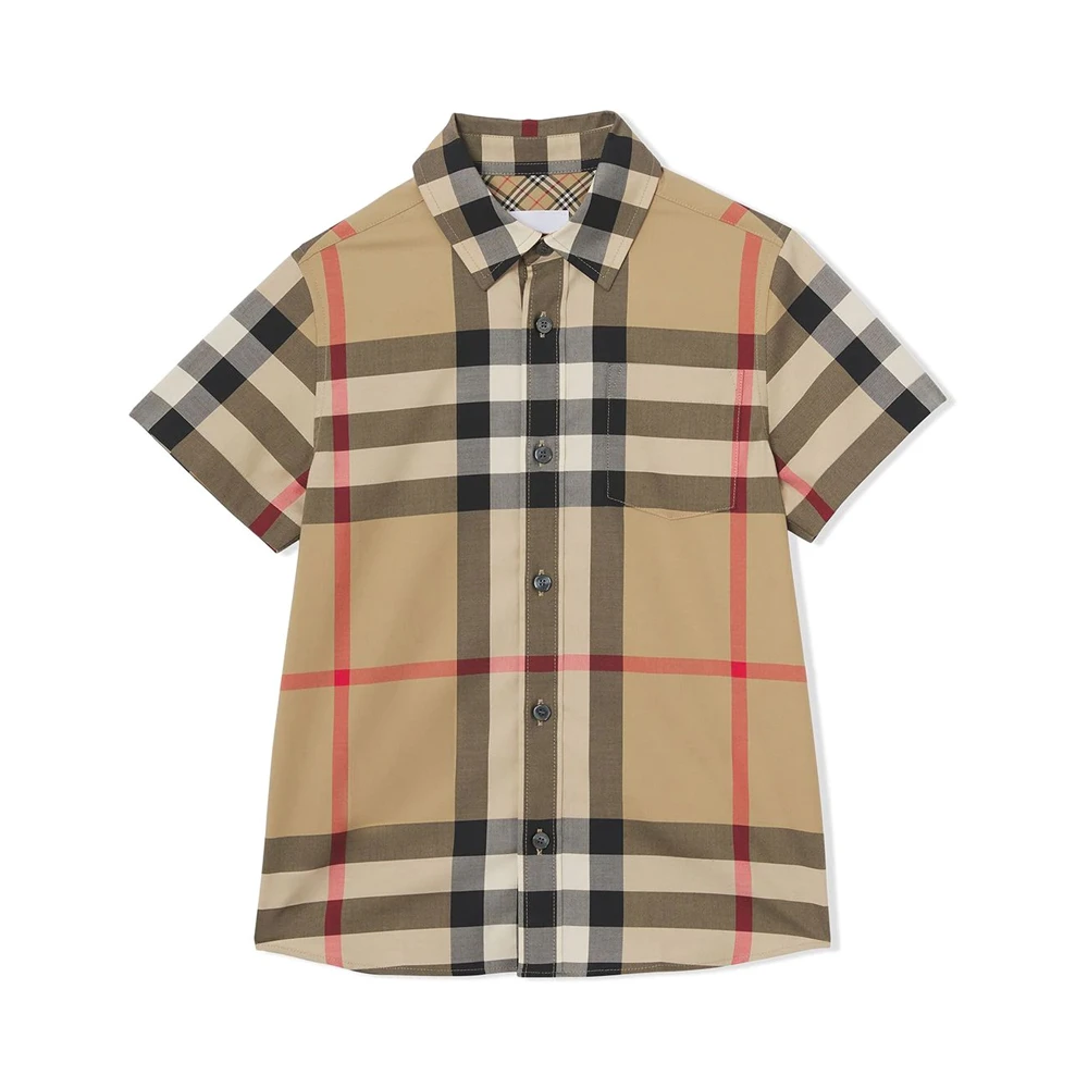 商品Burberry|BURBERRY 格纹男童衬衫 8040991,价格¥1466,第1张图片