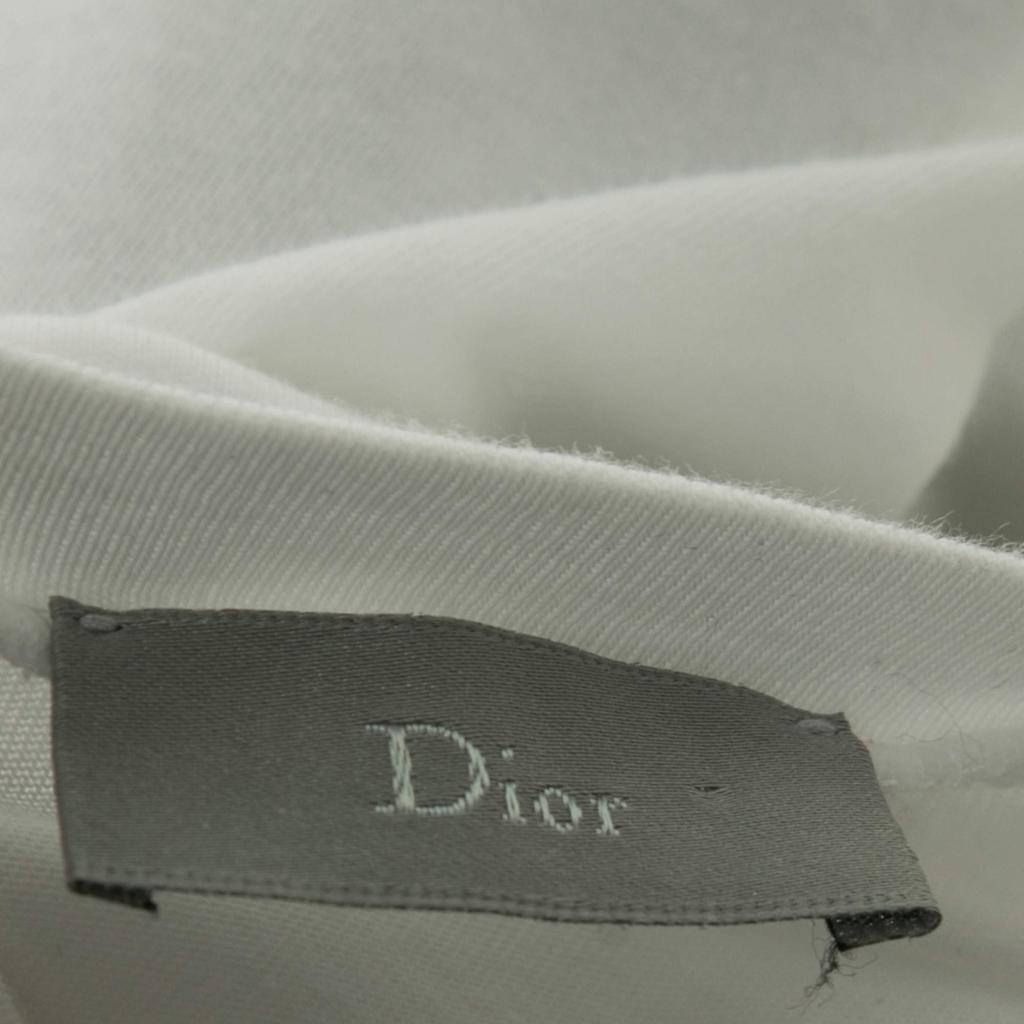 Dior Homme White Printed Cotton Short Sleeve Round Neck T-Shirt XS商品第4张图片规格展示
