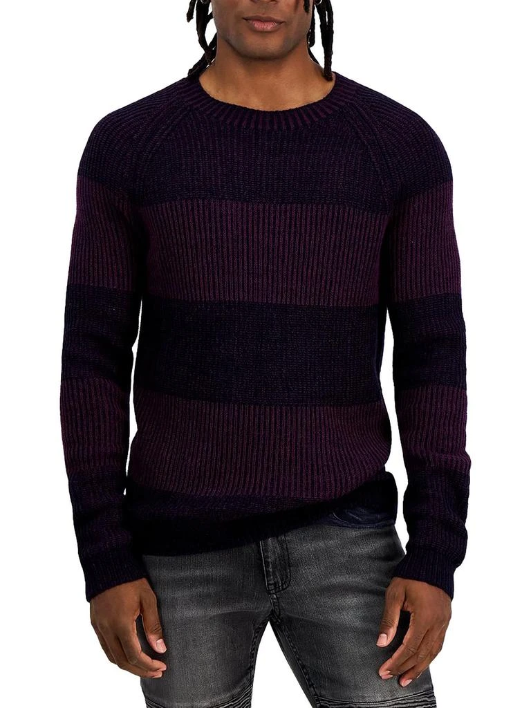 商品INC International|Mens Ribbed Pullover Crewneck Sweater,价格¥204,第2张图片详细描述