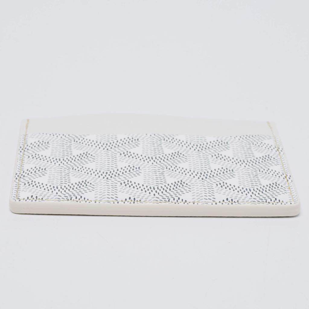 Goyard White Goyardine Coated Canvas and Leather Saint Sulpice Card Holder商品第8张图片规格展示