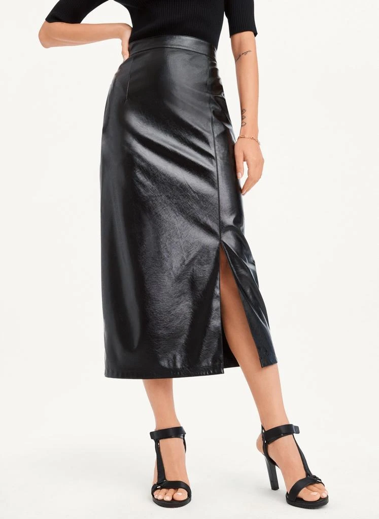 商品DKNY|Patent Leather Pencil Skirt,价格¥608,第1张图片