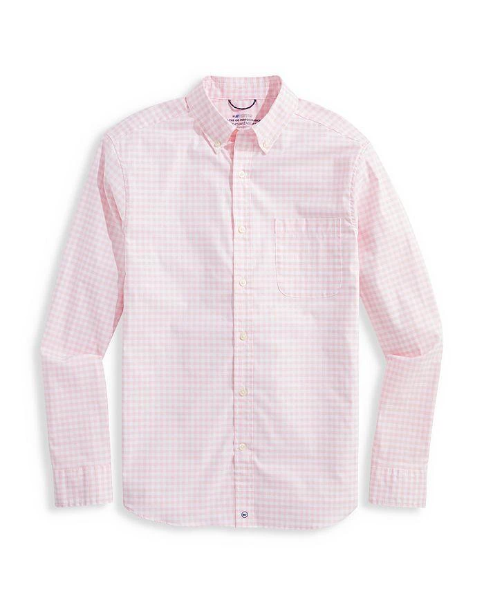 商品Vineyard Vines|Gingham On-The-Go brrr° Classic Fit Shirt,价格¥467,第1张图片