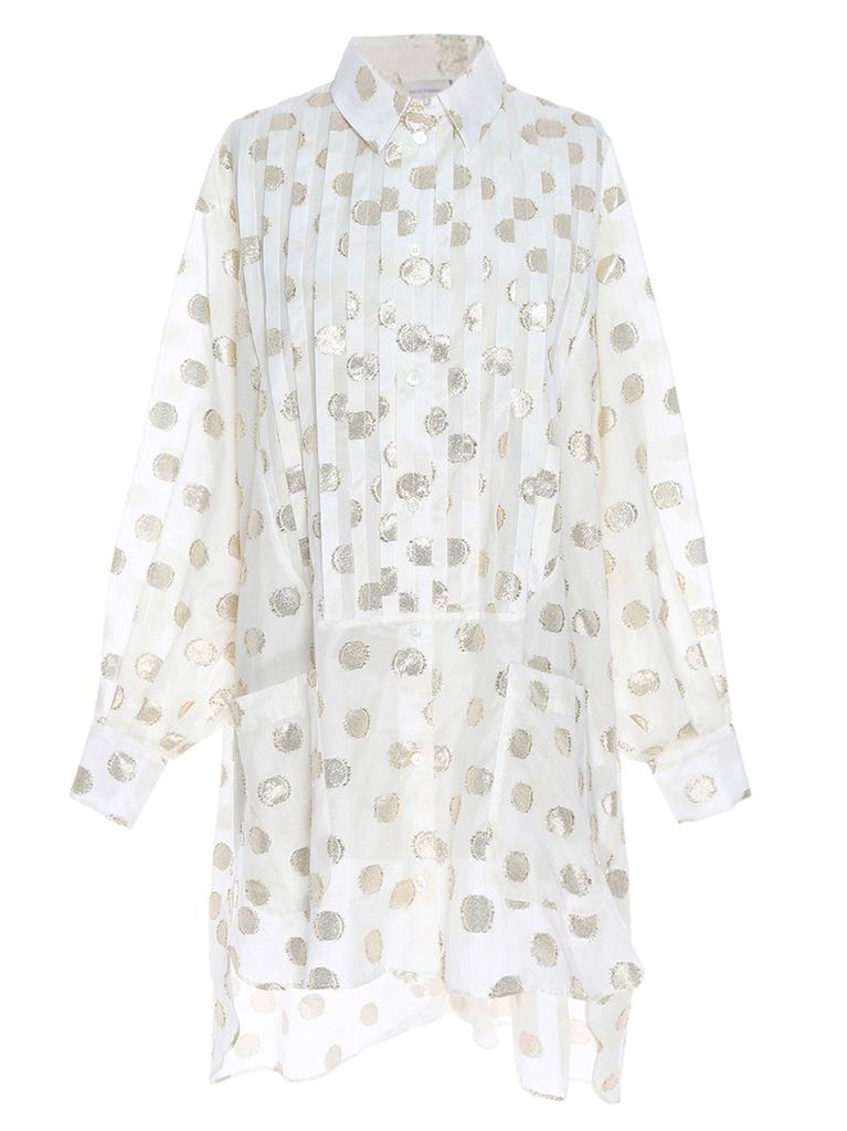 Gold polka dots shirt商品第1张图片规格展示