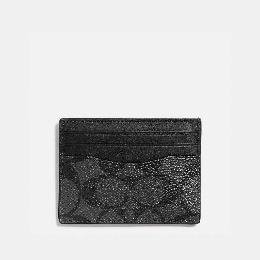 商品Coach|COACH Slim Id Card Case In Signature Canvas,价格¥217,第1张图片