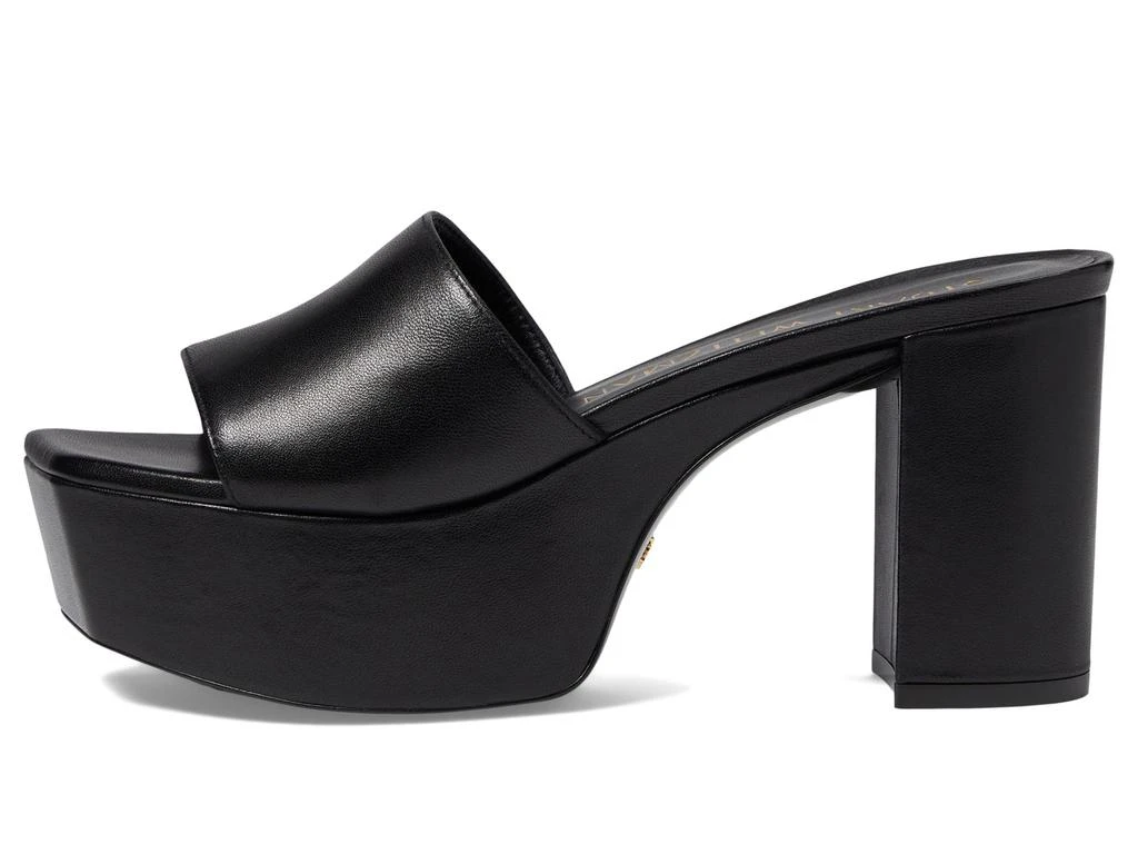 商品Stuart Weitzman|Squarehigh Platform 95 Slide,价格¥932,第4张图片详细描述