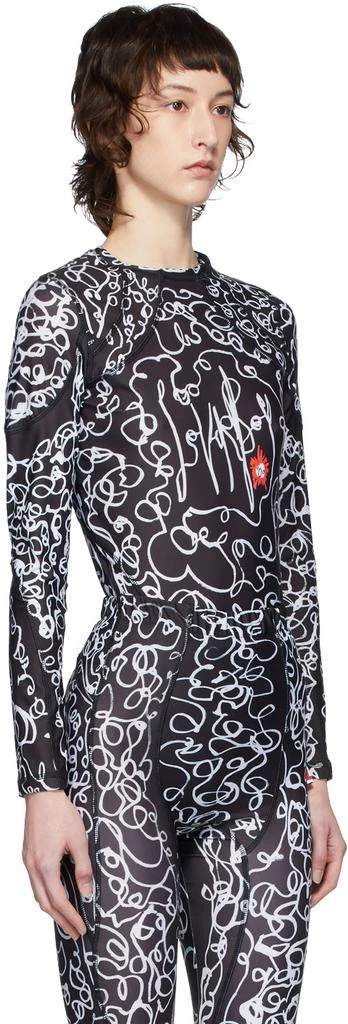 商品Charles Jeffrey Loverboy|Black & White Scribble Sports T-Shirt,价格¥670,第2张图片详细描述