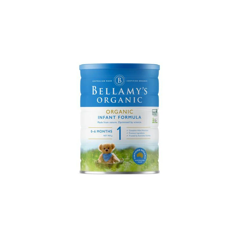 商品bellamy|澳大利亚直邮Bellamy贝拉米1段婴儿有机配方牛奶粉0-6月900g,价格¥348,第1张图片