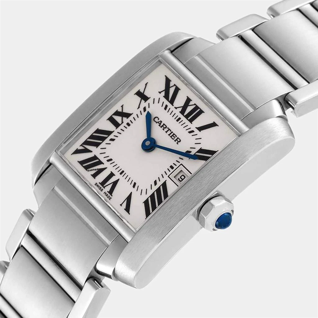 商品[二手商品] Cartier|Cartier Tank Francaise Midsize Silver Dial Steel Ladies Watch W51011Q3 25 x 30 mm,价格¥32715,第2张图片详细描述