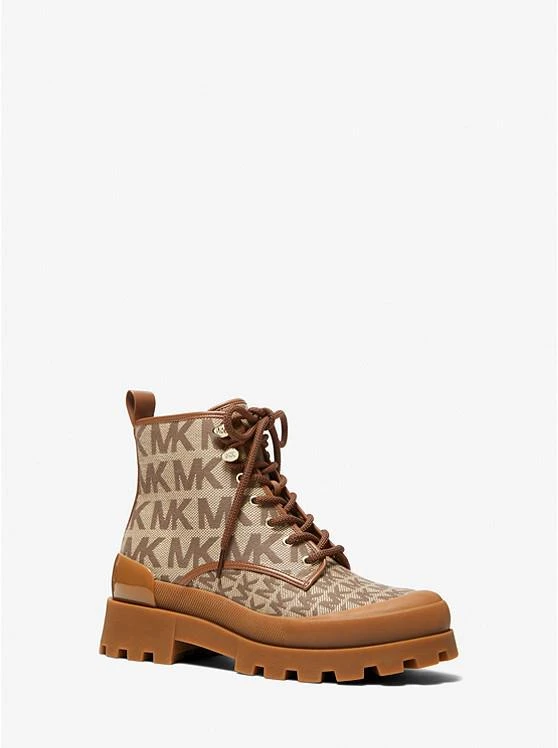商品Michael Kors|Payton Logo Jacquard Combat Boot,价格¥779,第1张图片