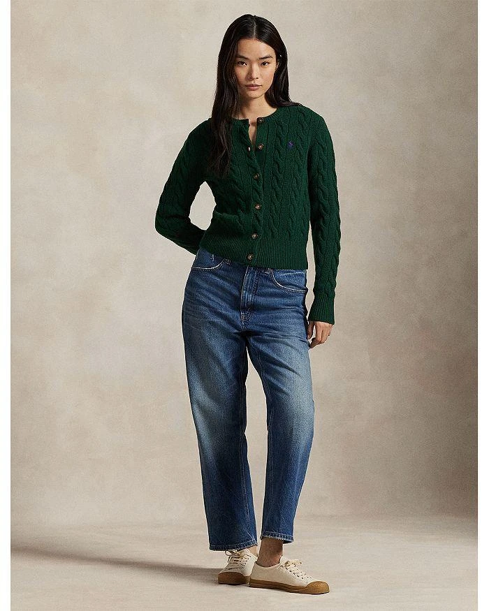 商品Ralph Lauren|Cable Knit Wool Cashmere Cardigan,价格¥1964,第2张图片详细描述