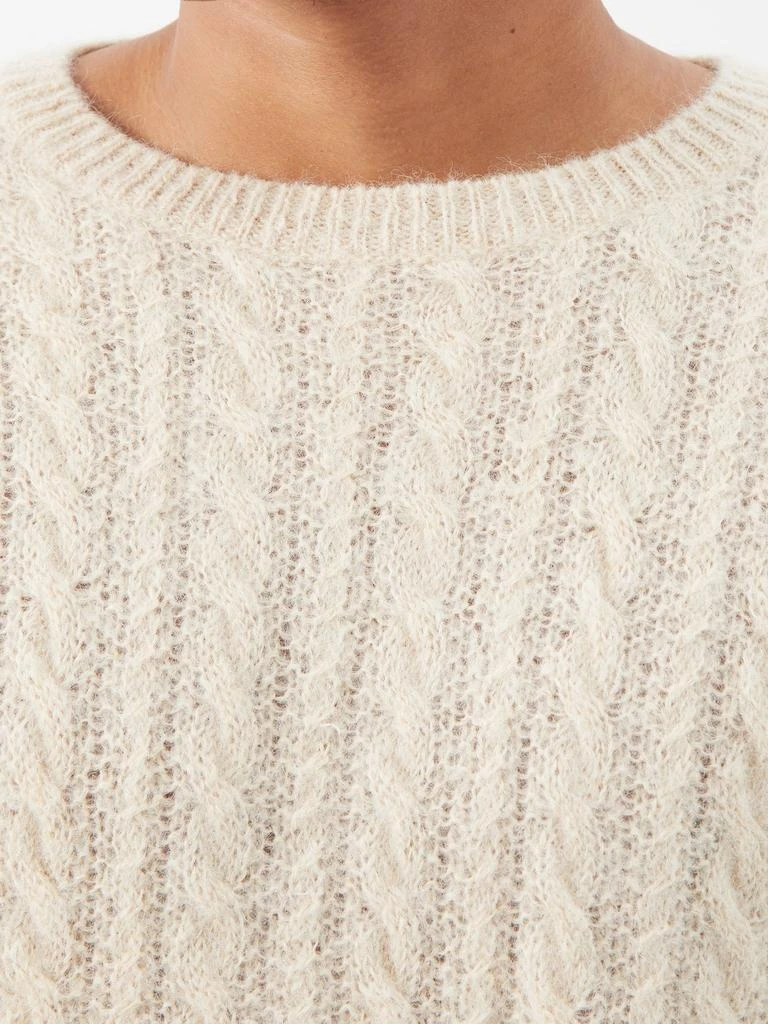 商品Our Legacy|Popover cable-knit alpaca-blend sweater,价格¥1825,第3张图片详细描述