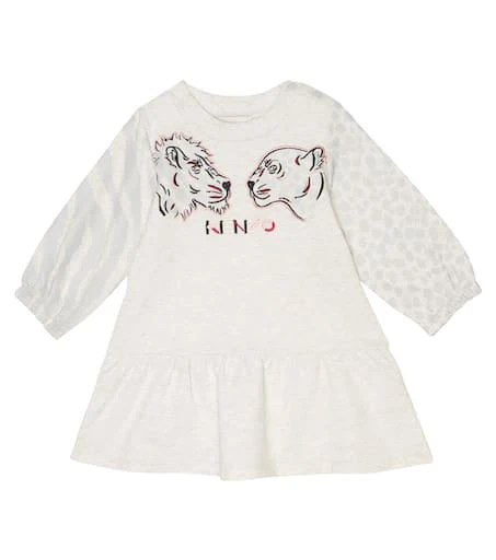 商品Kenzo|Baby logo-embroidered dress,价格¥582,第1张图片