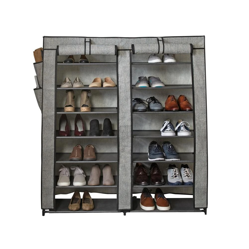 商品Simplify|7 Tier Double Wide 14 Shelf Shoe Closet,价格¥635,第2张图片详细描述