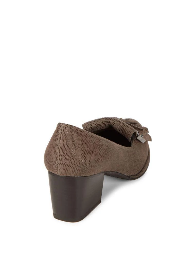 商品Stuart Weitzman|Hingesmid Leather Closed Toe Pumps,价格¥1341,第2张图片详细描述