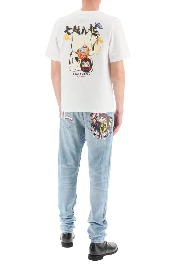 商品Evisu|DARUMA AND SEAGULL PRINTED JEANS,价格¥1445,第2张图片详细描述