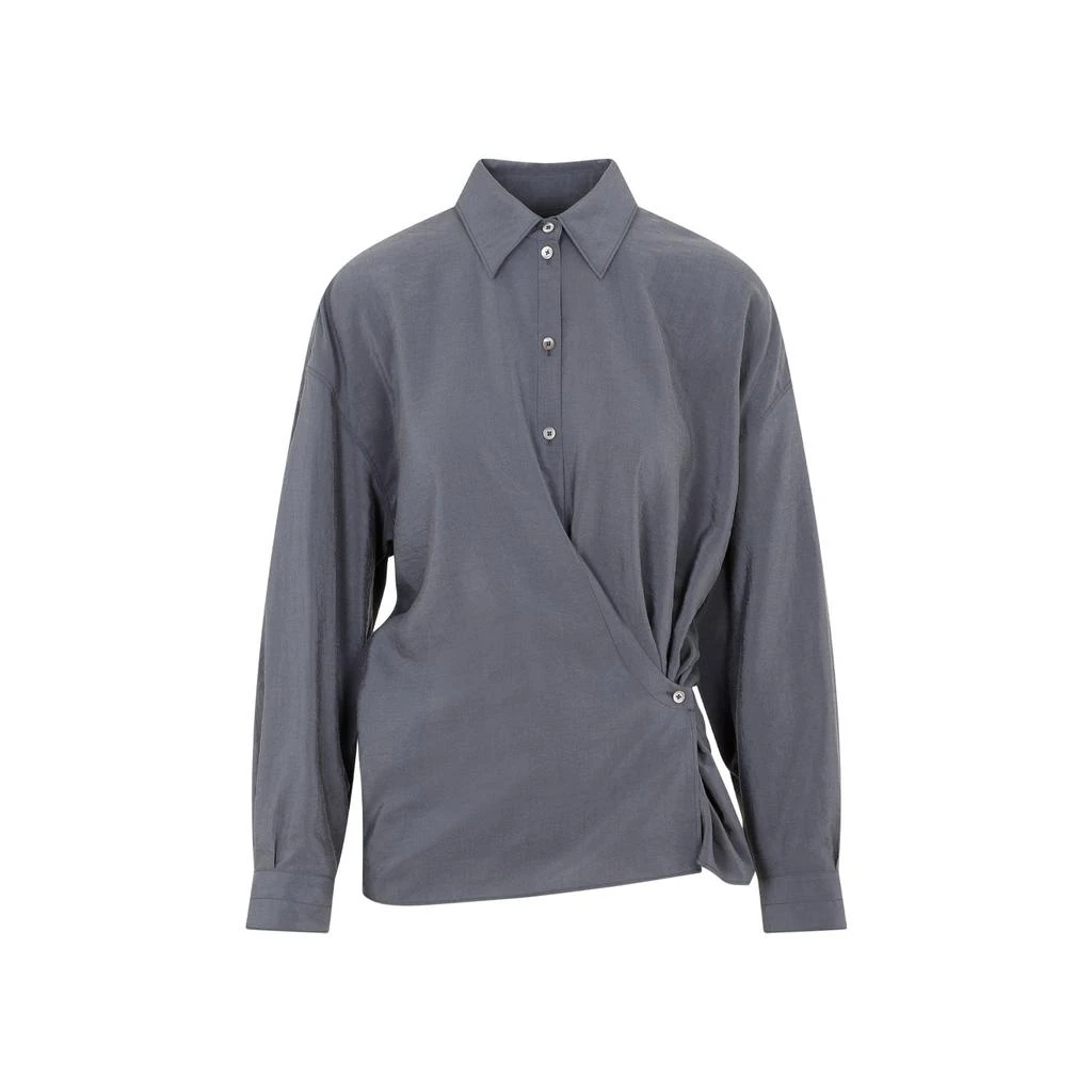 商品Lemaire|Lemaire Twist Detailed Satin Shirt,价格¥3759,第1张图片