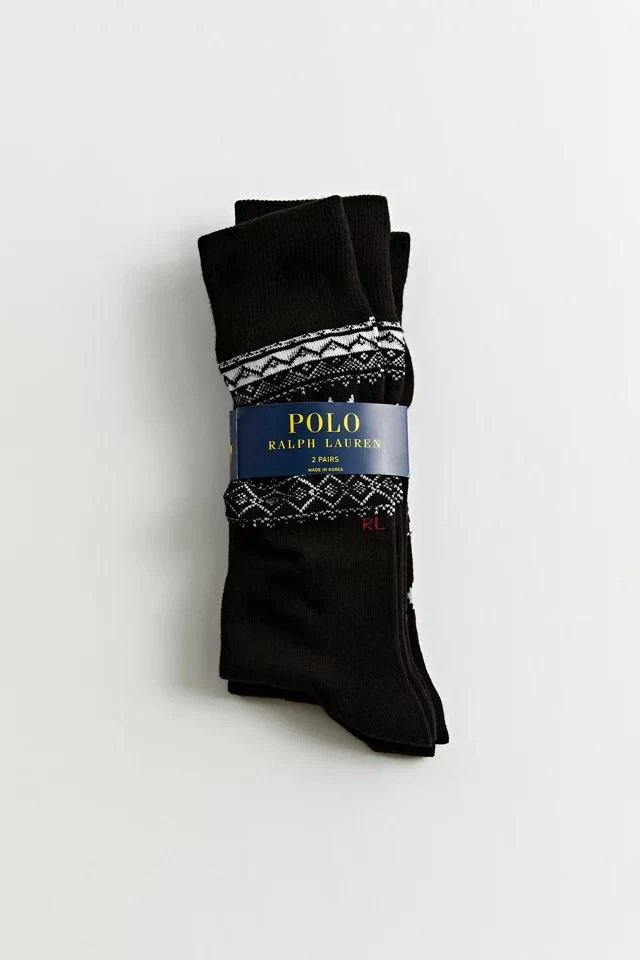 商品Ralph Lauren|Polo Ralph Lauren Fair Isle Slack Sock 2-Pack,价格¥167,第1张图片