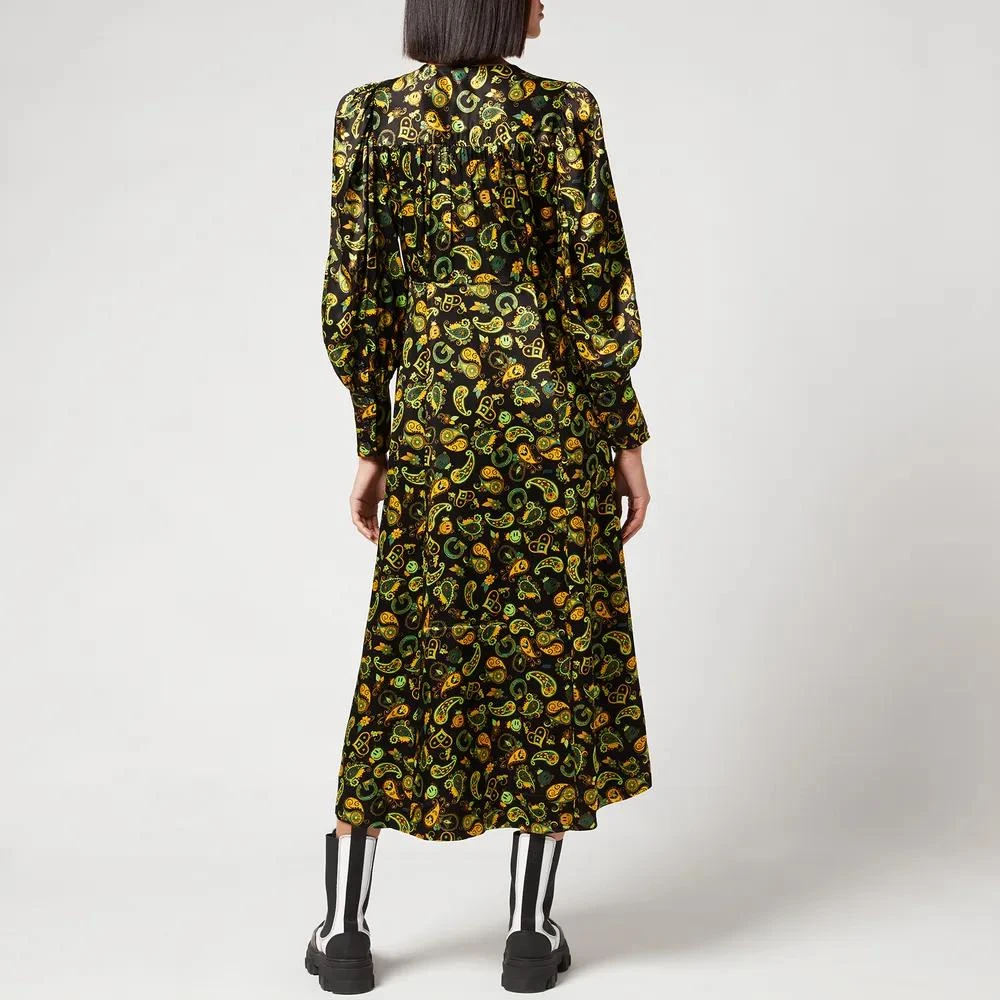 商品Ganni|Ganni Women's Viscose Satin Dress,价格¥794,第2张图片详细描述