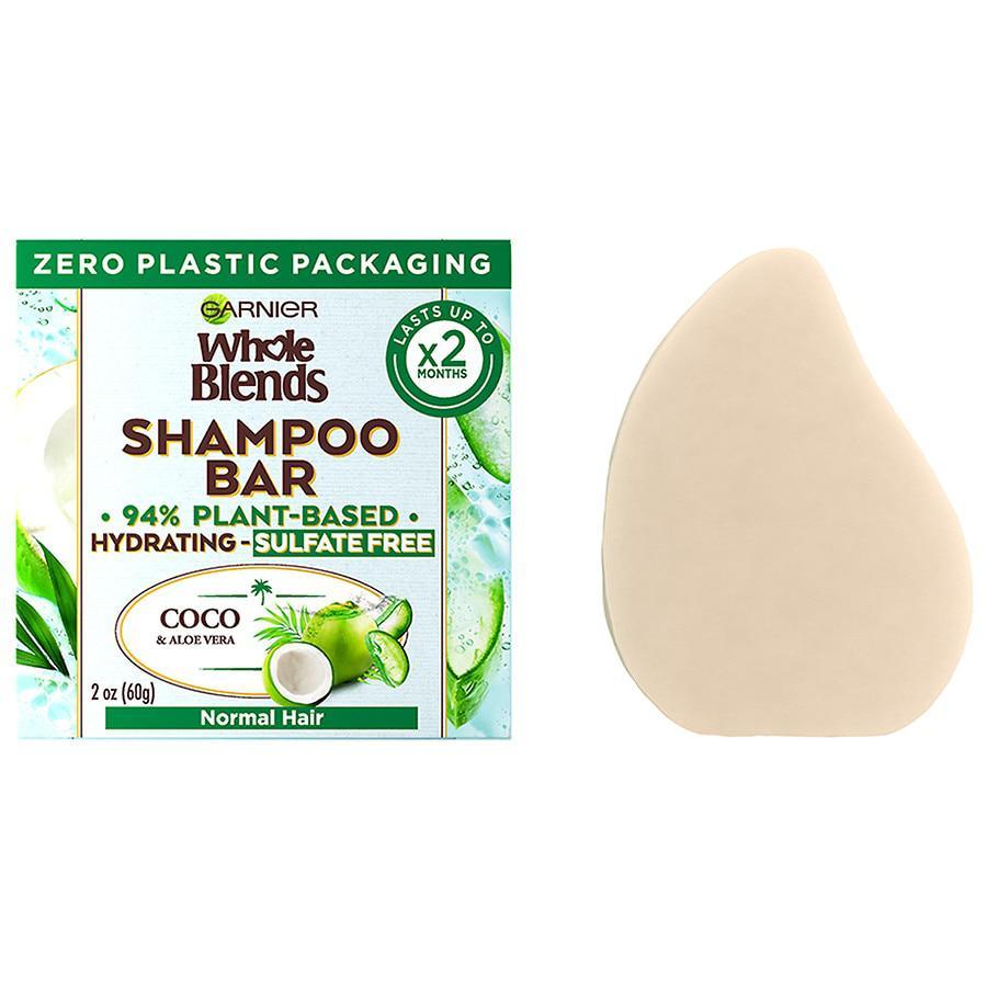 商品Garnier Whole Blends|Coco and Aloe Vera Shampoo Bar, Normal to Dry Hair,价格¥67,第5张图片详细描述