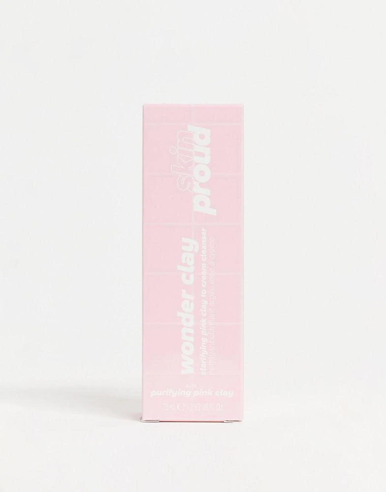 商品Skin Proud|Skin Proud Wonder Clay Clarifying Pink Clay Cream Cleanser 75ml,价格¥104,第4张图片详细描述