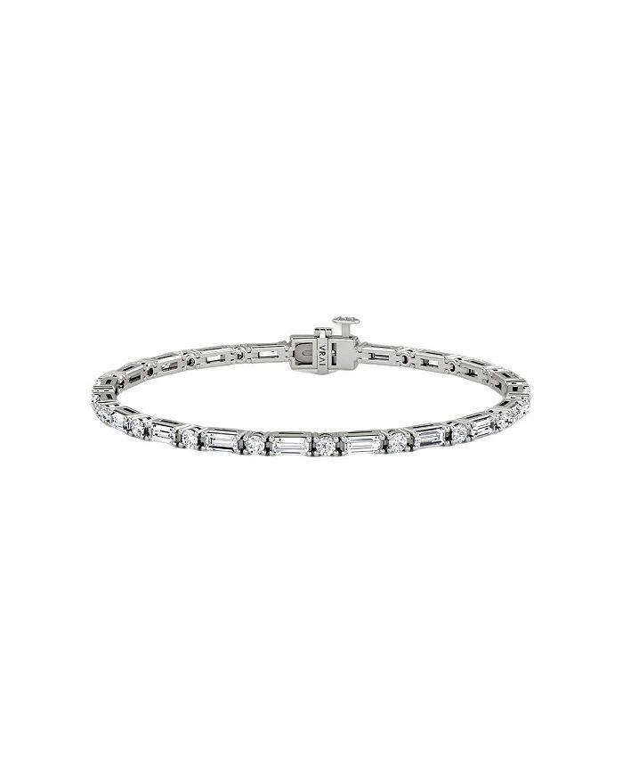 商品VRAI|Mixed Shape Bracelet in 14K White Gold, 3.15ctw Baguette & Brilliant Round Lab Grown Diamonds,价格¥29002,第1张图片