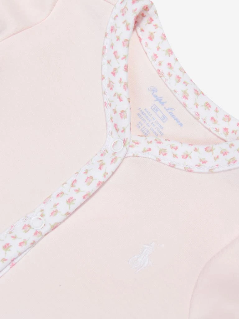 商品Ralph Lauren|Baby Girls Logo Babygrow in Pink,价格¥529,第3张图片详细描述
