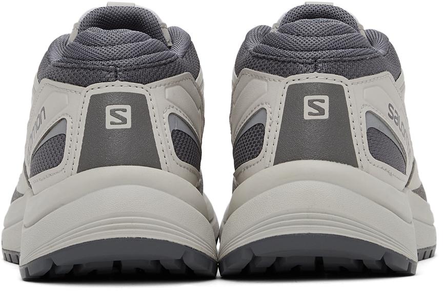 Off-White & Grey Odyssey Mid Advanced Sneakers商品第4张图片规格展示