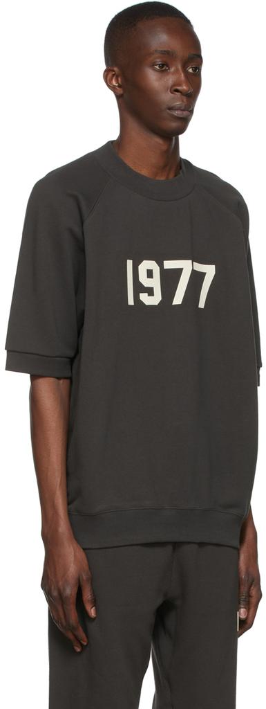 男式 1977 插肩T恤 黑色商品第2张图片规格展示