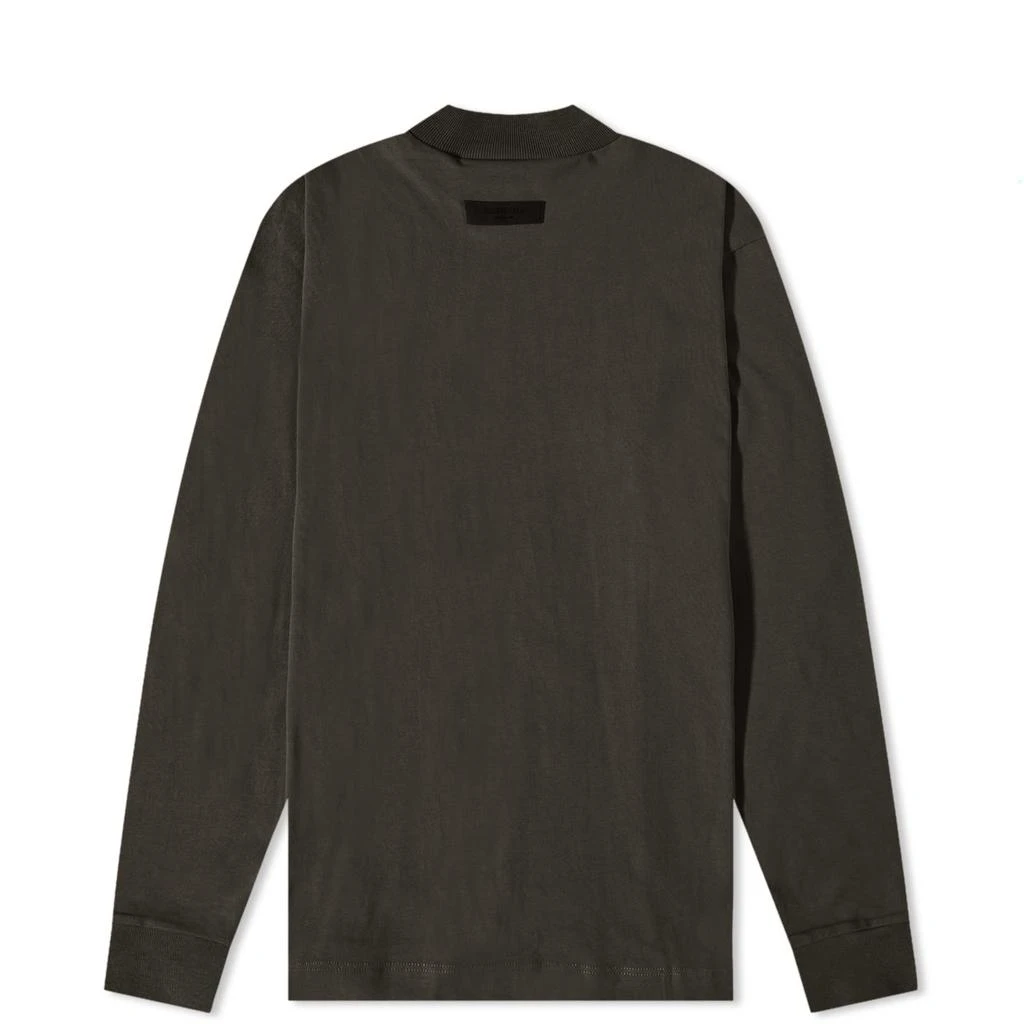 商品Essentials|Fear of God ESSENTIALS Long Sleeve Kids Logo T-Shirt - Off Black,价格¥184,第2张图片详细描述