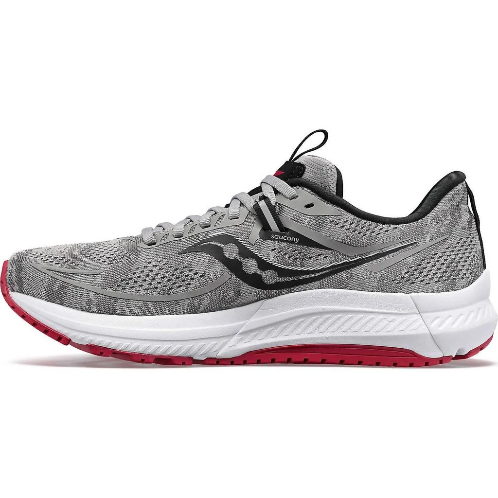 商品Saucony|Men's Omni 21 Running Shoes - Medium Width In Alloy/garnet,价格¥854,第3张图片详细描述