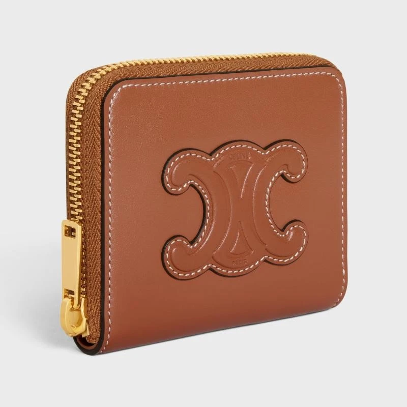 商品Celine|【预售3-7天】CELINE赛琳 女士棕色小牛皮钱包,价格¥4539,第4张图片详细描述