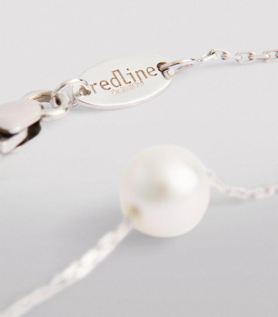 White Gold and Akoya Pearl Sensuelle Chain Bracelet商品第4张图片规格展示
